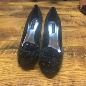 White House Black Market sequin heels